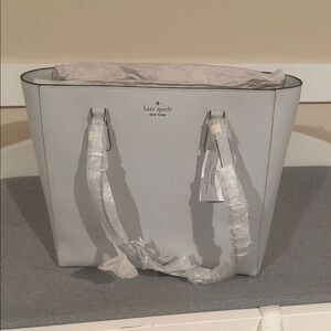 Kate Spade Light Gray Tote Bag